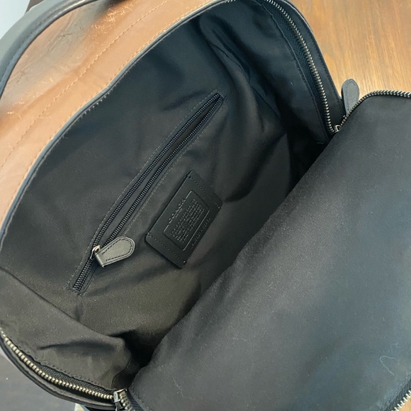 Coach Leather Graham Backpack in Saddle - Picture 9 of 12
